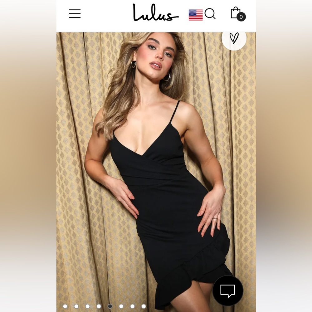 Lulus NWT black body com sealed with a kiss dress.  Size L